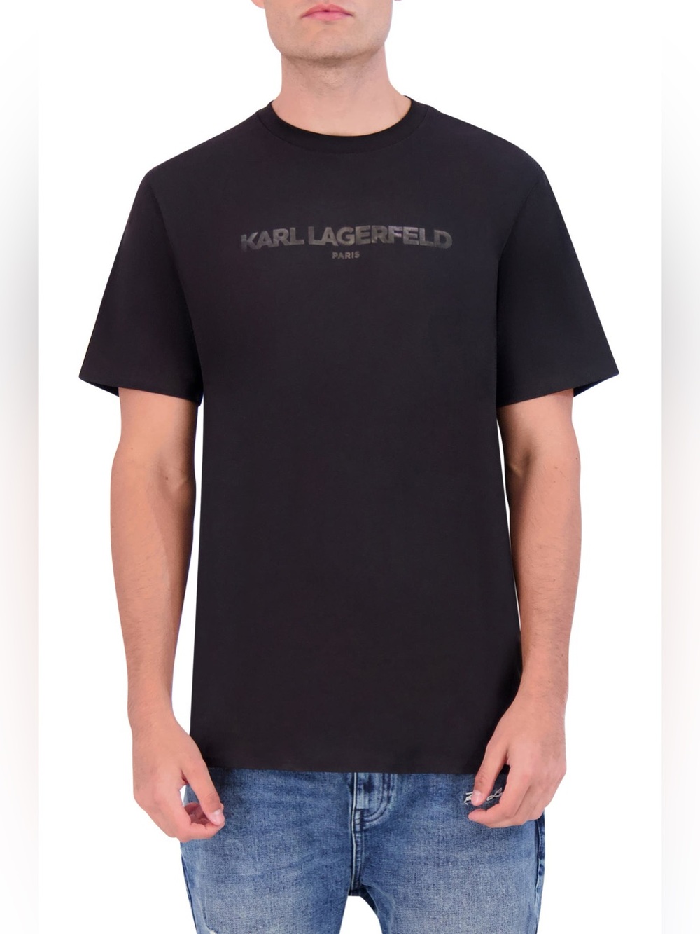 KARL LAGERFELD PARIS. Logo-print T-shirt
KARL LAGERFELD PARIS. Men's stylish bla